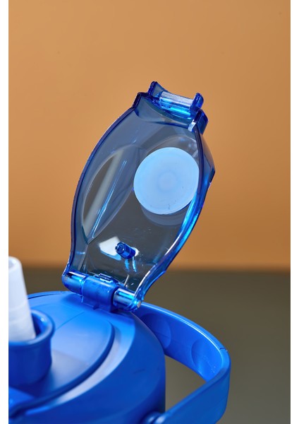 Spor Matarası Suluk - 1000 ml Pipetli , Kilitli Kapak, Su Sızdırmaz Tasarım - Mavi