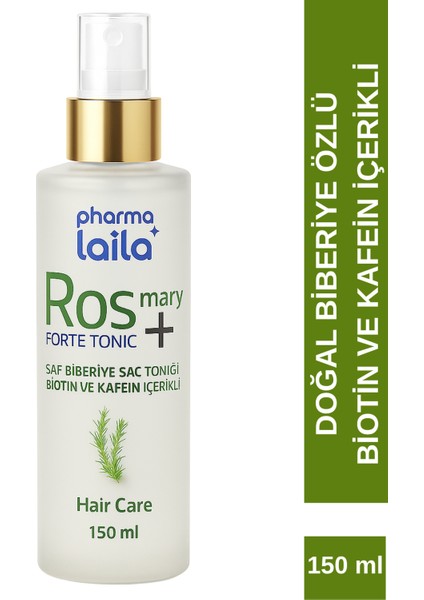 Biberiye Fort Biotin Kafein Içerikli Saf Biberiye Suyu Saç Toniği 150 ml