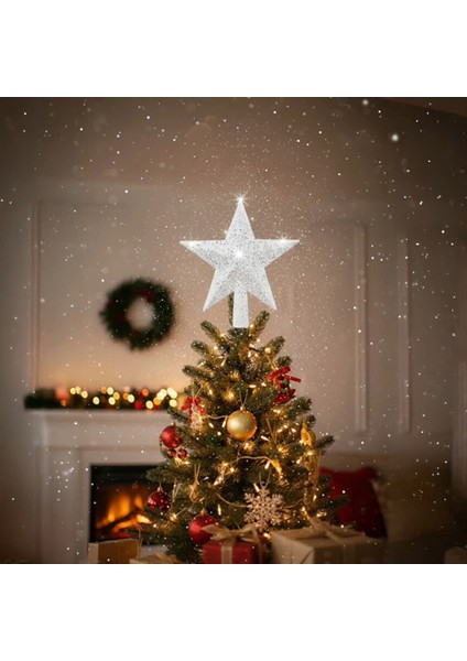 Yılbaşı Çam Ağacı Tepe Yıldızı Gümüş Çam Ağacı Tepeliği Yılbaşı Yıldız Ağaç Süsü fiyatları