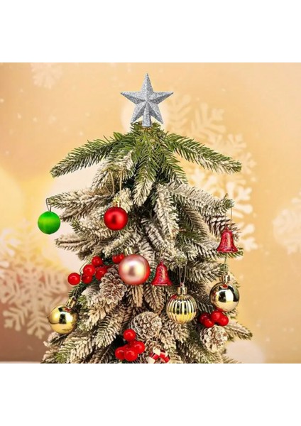 Yılbaşı Çam Ağacı Tepe Yıldızı Gümüş Çam Ağacı Tepeliği Yılbaşı Yıldız Ağaç Süsü indirimleri