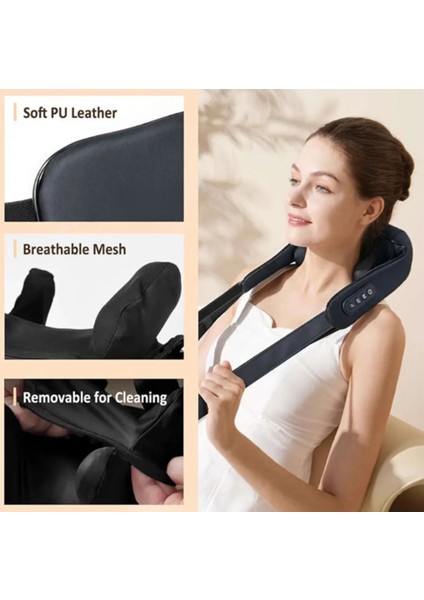 Şarjlı Ovmalı Isıtmalı Masaj Aleti Insan Eli Yoğurma Hissi Yeni modelleri