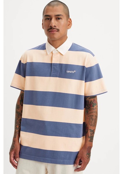 Pamuklu Relaxed Fit Polo Yaka T Shirt Erkek Polo Yaka T Shirt A5798