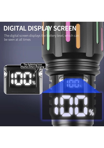 PS-9954 30W Zoomlu LED Özellikli Şarjlı Profesyonel El Feneri fırsatları