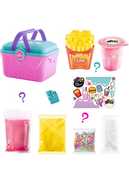 Slime Dıy Market Sepeti Sürpriz Paket Atıştırmalıklar modelleri