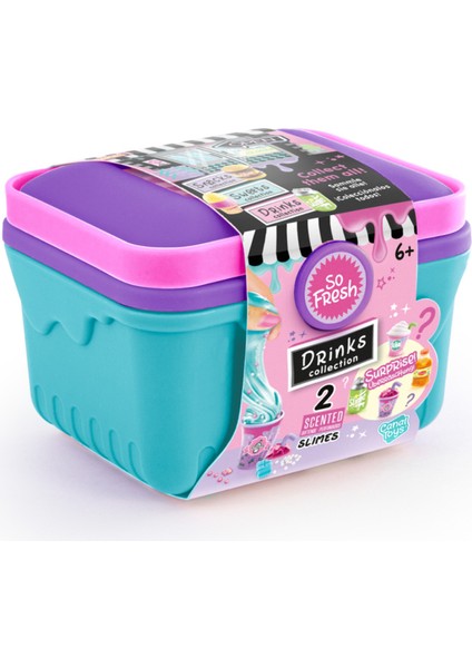 Slime Dıy Market Sepeti Sürpriz Paket Içecekler