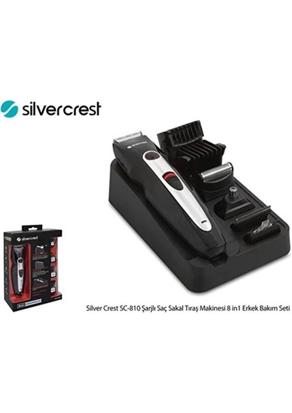 SC-810 Şarjlı Saç Sakal Tıraş Makinesi 8 In1 Erkek Bakım Seti fiyatları