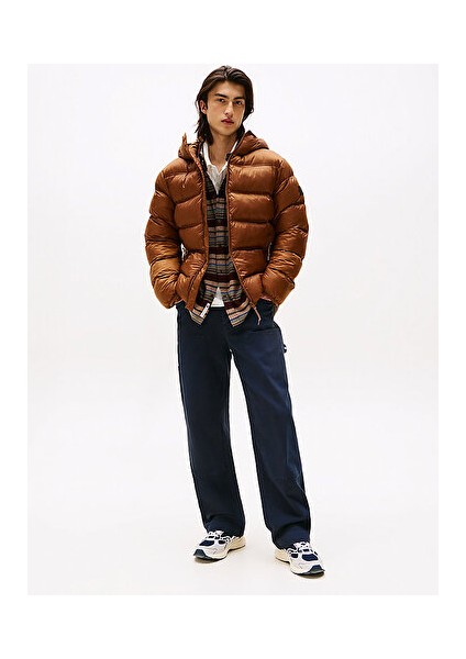 Erkek Kahverengi Şişme Ceket modelleri