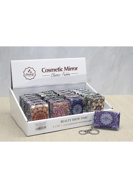 Taşlı El Aynası Anahtarlık ALK3770