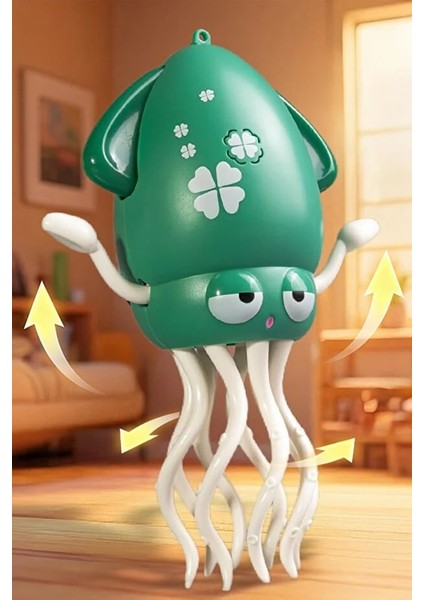 Dansçı Kali Müzikli Işıklı Hareketli Ahtapot Yeşil fırsatları