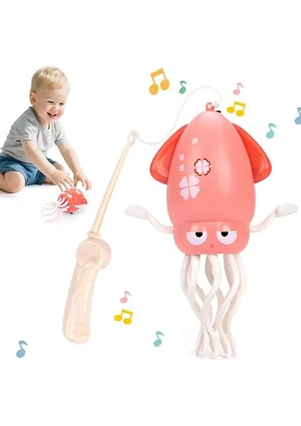 Dansçı Kali Müzikli Işıklı Hareketli Ahtapot Pembe modelleri