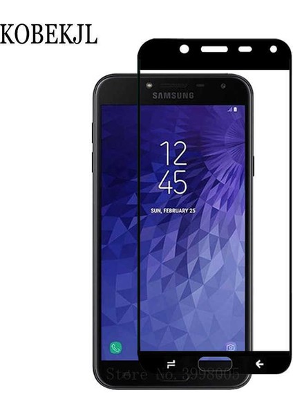 Galaxy J4 Zore Kenarları Kırılmaya Dayanıklı Cam Ekran Koruyucu