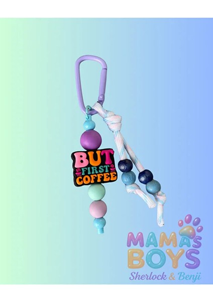 Kahve Temalı Çanta Aksesuarı - Charm - Anahtarlık