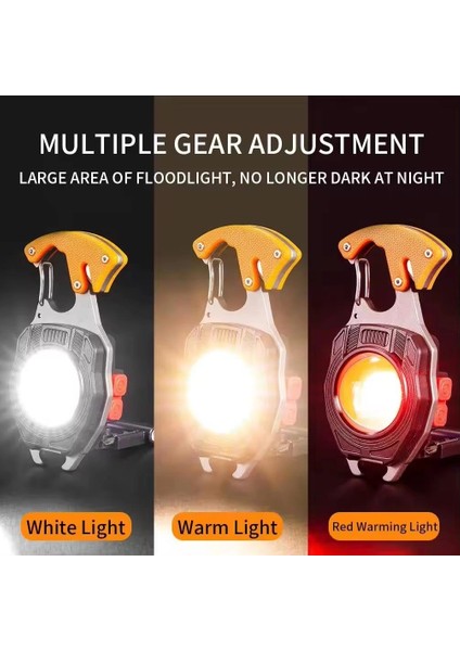 W-5147 Profesyonel Çok Fonksiyonlu Anahtarlıklı Kamp Feneri fırsatları