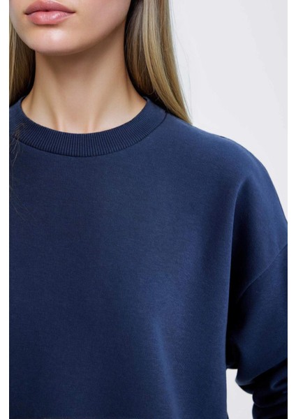 Regular Fit 2'li Takım Sweatshirt Beli Lastikli Jogger Eşofman Altı