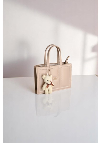 Kadın Vizon Peluş Charm Hediyeli Suni Deri Kadın El/omuz Çantası fırsatları