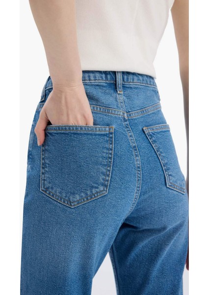 Mary Vintage Straight Fit Yüksek Bel Düz Paça Jean Pantolon