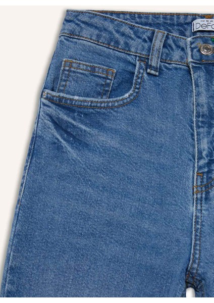 Mary Vintage Straight Fit Yüksek Bel Düz Paça Jean Pantolon