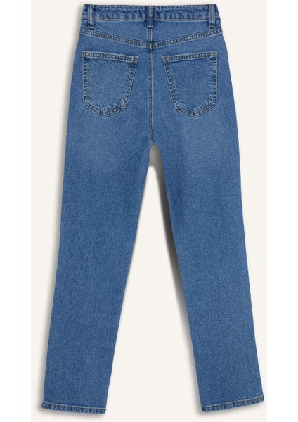 Mary Vintage Straight Fit Yüksek Bel Düz Paça Jean Pantolon