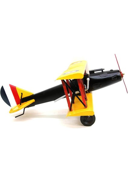 Dekoratif Metal Uçak Çift Kanatlı Vintage Ev Ofis Hediyelik modelleri