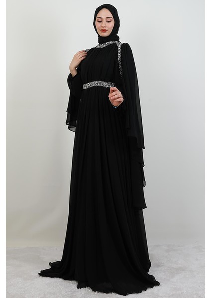 Tutku Şifon Abiye Siyah fırsatları