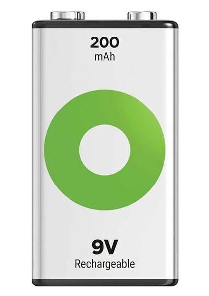 Gp Batteries Recyko 200 Mah 9V Boy Ni-Mh Şarjlı Pil Tekli Paket