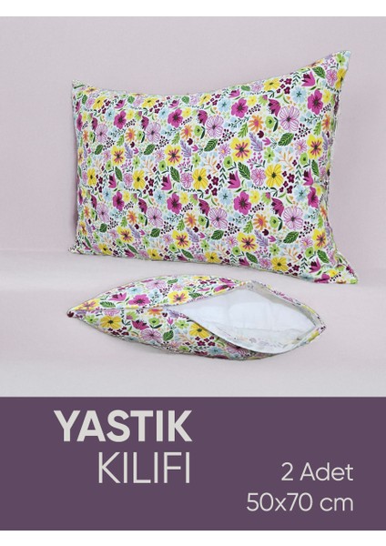 Pamuk Kumaşlı Penye Fermuarlı 2 Adet Yastık Kılıfı modelleri