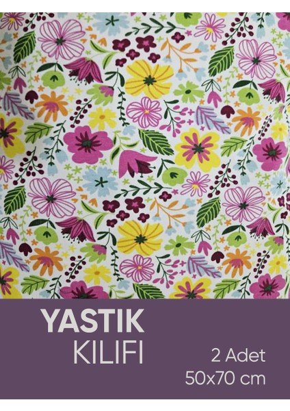 Pamuk Kumaşlı Penye Fermuarlı 2 Adet Yastık Kılıfı fırsatları