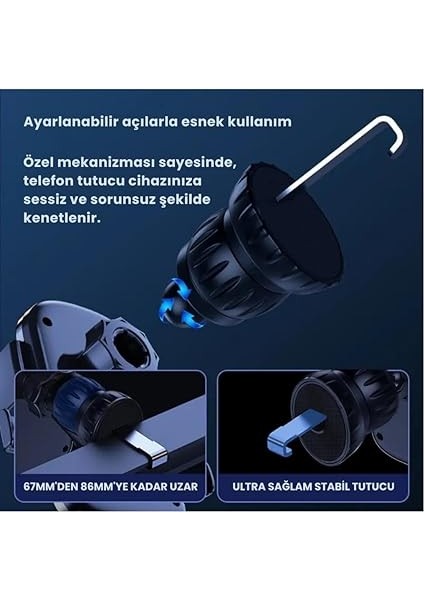Klipsli Sarsılmaz Airwent Araç Havalandırma Telefon Tutucu Araç Içi Telefon Tutucu fırsatları