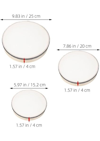 6 Adet El Davulu Orff Elde Tutulan Perküsyon Ahşap Çerçeve Davul Seti Müzik Aletleri 10 &amp; 8 &amp; 6 Inç Çocuklar Için Müzik Eğitimi Noel Cadılar Bayramı Doğum Günü Partisi fiyatları