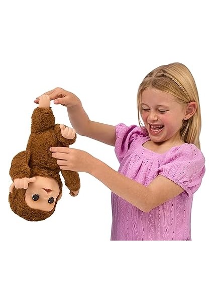 Live Pets My Baby Monkey - 50'den Fazla Ses ve Reaksiyon Özelliğine Sahip Sevimli Interaktif Bebek Maymun Oyuncağı, Hareketli Ağız, Başparmak Emme, Biberon ile Beslenme ve Sallanma Özellikleri indirimleri