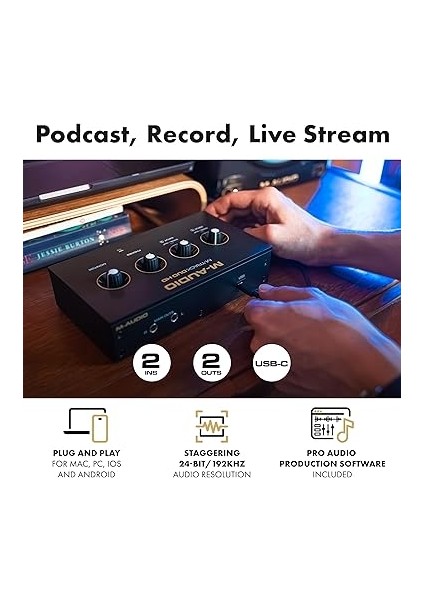 M-Track Duo Hd - Mac, Pc, Ios ve Android Için Pro-Grade 2x2 Usb-C Ses Arabirimi fiyatları