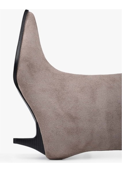 Kadın Lula Vizon Süet Kısa Sivri Topuklu Çizme fırsatları