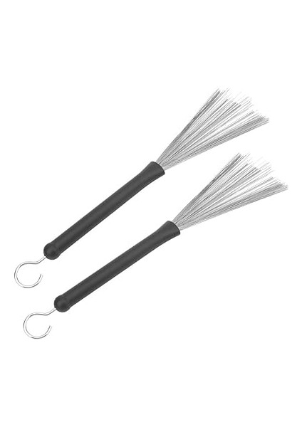 Davul Fırçası Geri Çekilebilir Davul Fırçası, Kauçuk Paslanmaz Çelik Tel Caz Perküsyon Aksesuarları, Çalma ve Yumuşak Ses Için fiyatları