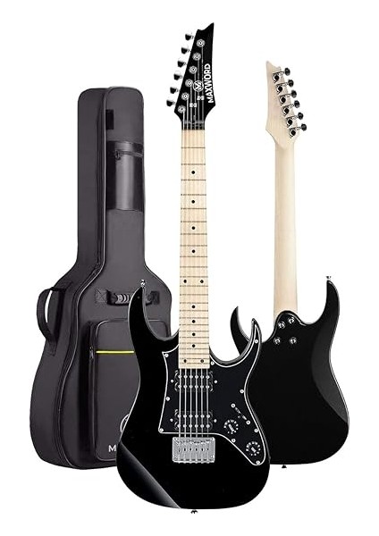 DE-150BK-35AMP Maple Klavye Hh Yüksek Kaliteli 35W Amfili Elektro Gitar Seti modelleri