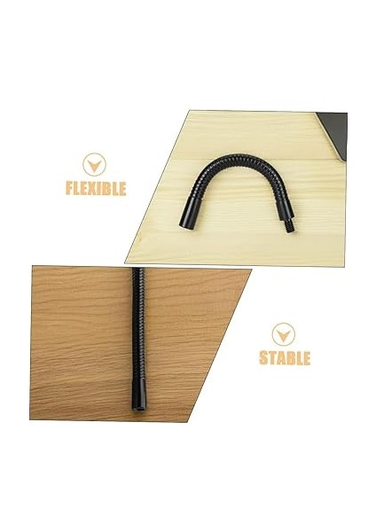 2 Adet Esnek Mikrofon Standı Kaz Boynu Uzatma Kolu Ayarlanabilir Tutucu Adaptörü Metal Destek Tüpü Yayın Stüdyoları Klavye Enstrüman Mikrofonları Için 18CM modelleri
