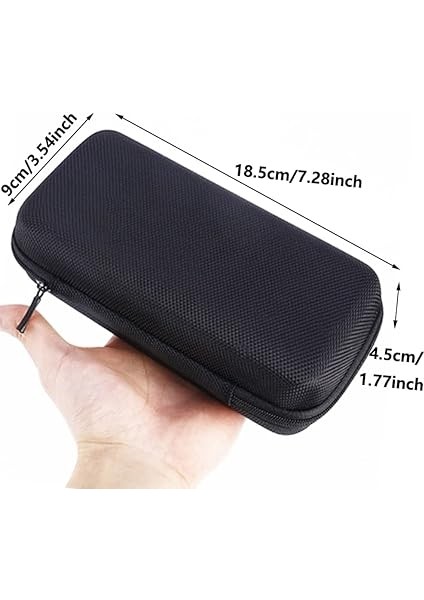 Su Geçirmez Mikrofon Kılıfı, 18,5 cm Mikrofon Saklama Kutusu Eva Kılıf Küçük Düzenleyici Çanta Pnecil Kozmetik Kulaklık U Disk Için modelleri