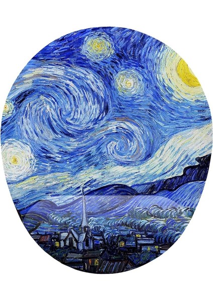 Fikirler Van Gogh Starry Night Bilek Destekli Mouse Pad