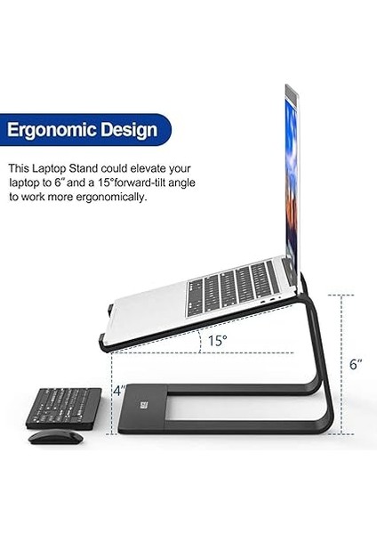 M5 Alüminyum Ergonomik Katlanır Macbook Bilgisayar Standı Bilgisayar Yükseltici 10 –17 Inç fırsatları