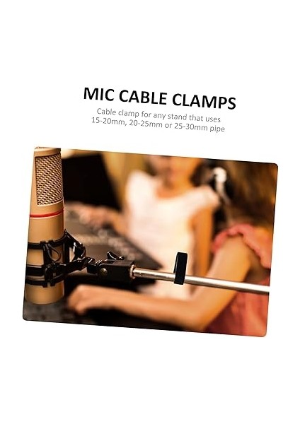 10 Parça Mikrofon Klipsi Kordonlar Için Tel Tutucular Iplik Ayarlanabilir Kutup Ktv Sallanan Mikrofon Standı Mikrofon Hat Kartı Mikrofon Kablo Kelepçeleri Kablo Düzenleyici Plastik fiyatları