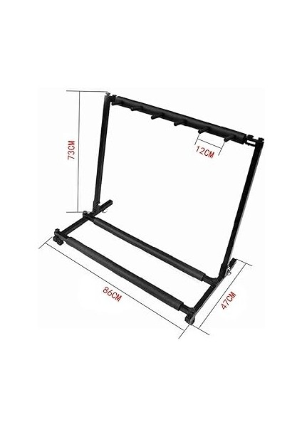 Çoklu Gitar Standı 5 Tutucu Katlanabilir Evrensel Sergileme Rafı Taşınabilir Siyah Klasik Akustik, Elektrik, Bas Gitar Için indirimleri