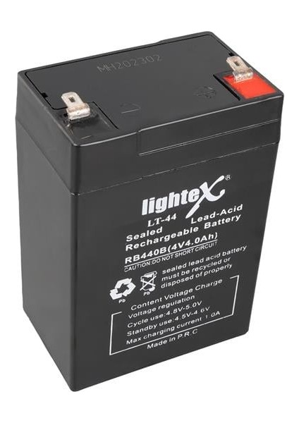 Lightex Lt-44 4VOLT 4.0AMPER Kuru Işıldak Aküsü