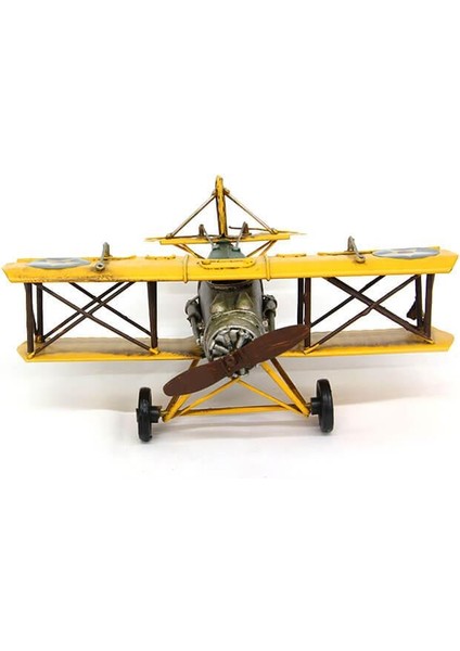 Dekoratif Metal Uçak Çift Kanatlı Dekoratif Biblo Hediyelik modelleri