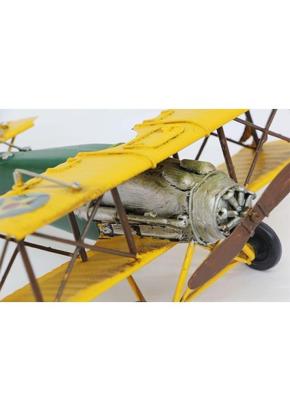 Dekoratif Metal Uçak Çift Kanatlı Dekoratif Biblo Hediyelik indirimleri