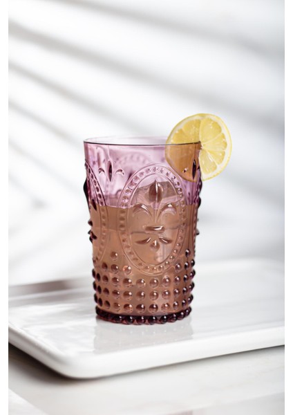 Akrilik Mürdüm 6'lı Kısa Bardak & Su Meşrubat Kahve Yanı Bardağı 400 ml ( Cam Değildir ) modelleri