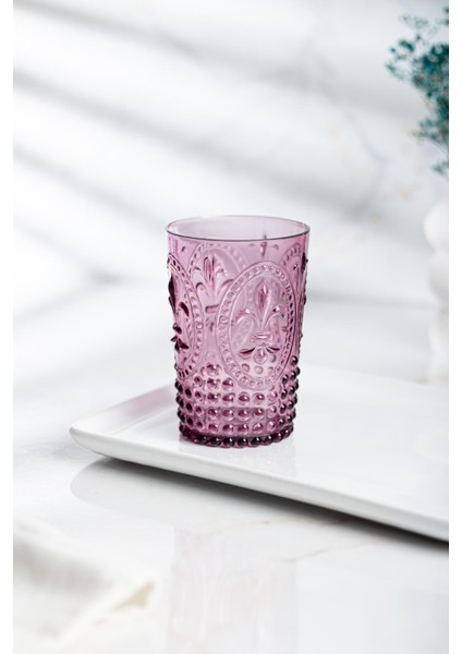 Akrilik Mürdüm 6'lı Kısa Bardak & Su Meşrubat Kahve Yanı Bardağı 400 ml ( Cam Değildir ) fırsatları