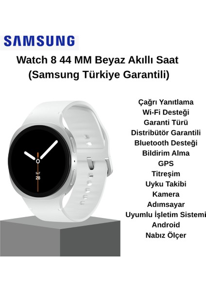 Galaxy Watch 8 40MM Gümüş Akıllı Saat