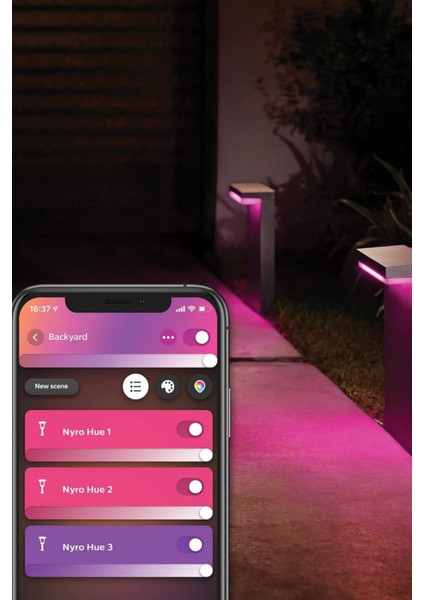 Hue Nyro Renkli Dış Mekan LED Yol Lambası Alexa Uyumlu modelleri