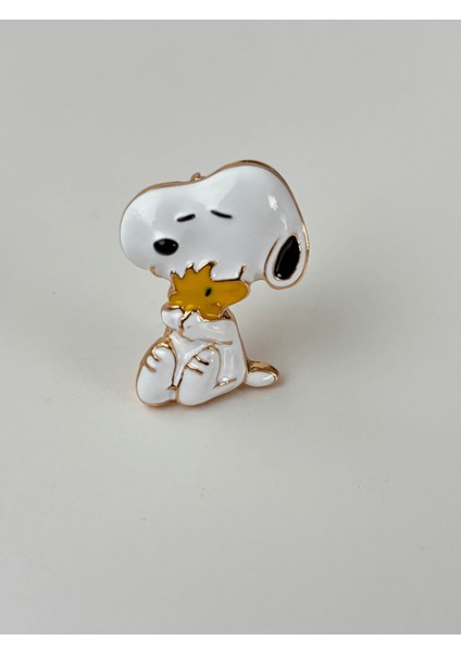 Snoopy Figürlü Gold Broş fiyatları