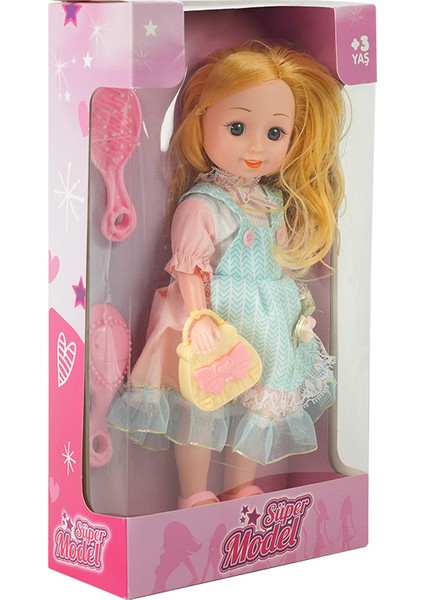 Çantalı ve Tarak Aksesuarlı Oyuncak Bebek Sarı Saçlı fiyatları