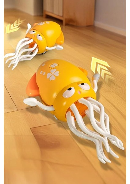 Dansçı Kali Müzikli Işıklı Hareketli Ahtapot Sarı